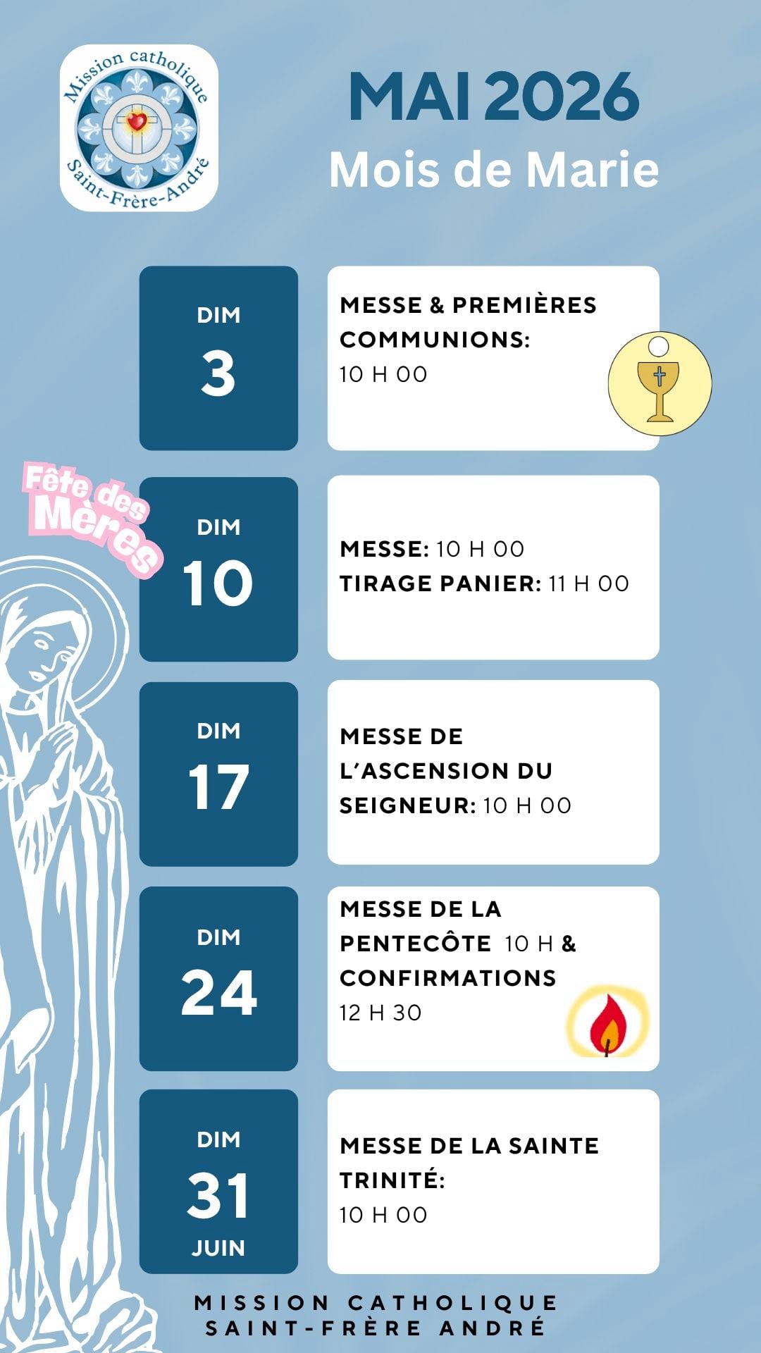 activites du mois de mai